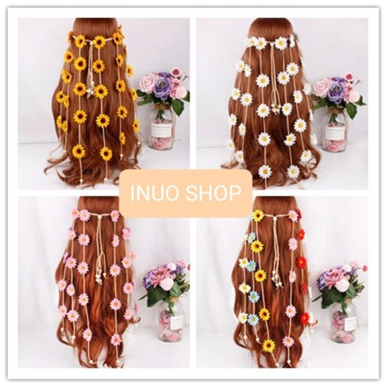 Corona de flores Hippie